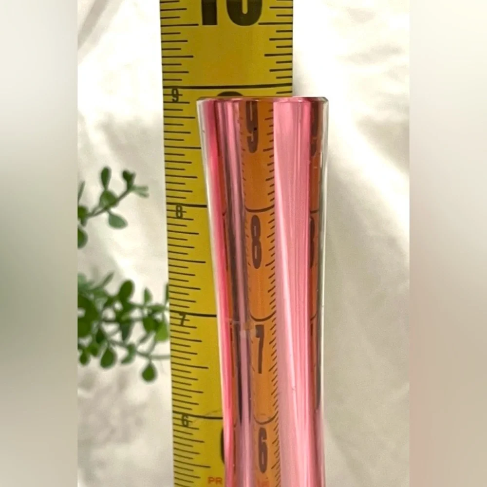 Vintage Murano Summerso Blown Glass Teardrop Bud Vase | Cranberry | Magenta |GUC